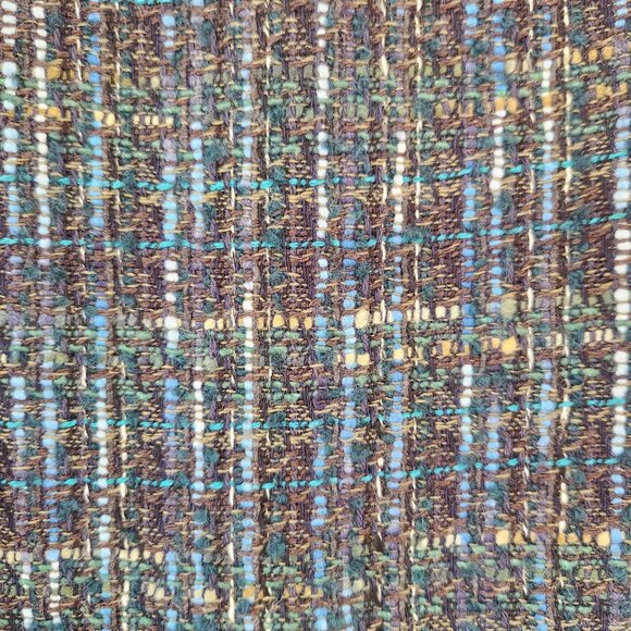 NWT J. Jill Forestweed Blue Tweed Pencil Skirt Professional Wool Blend Size 18 - Picture 3 of 9